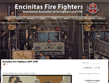 Tablet Screenshot of encinitasfirefighters.org